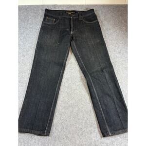 Vintage 90s NBN Gear Jeans Mens Size 34x32 Black Skater Grunge Streetwear Hiphop